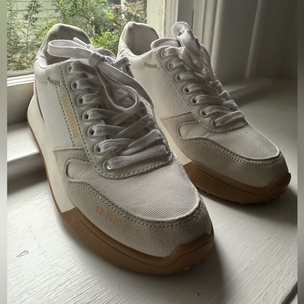Sam Edelman Layla Sneaker white 8.5 us NWOT